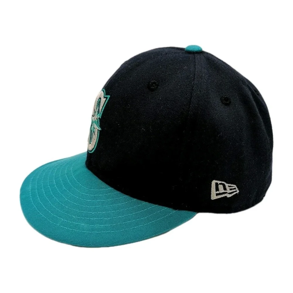 Seattle Mariners New Era 59FIFTY Fitted‎ Hat Cap MLB On Field Baseball Size 7